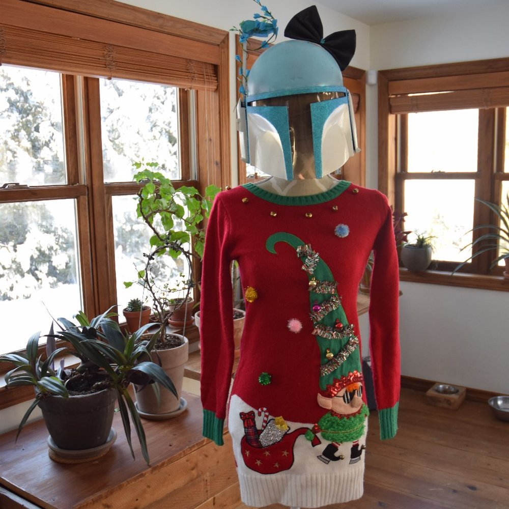 Long ''ugly'' christmas sweater